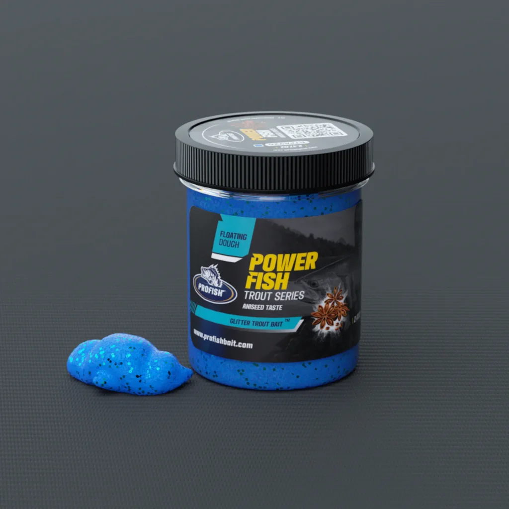 Power Fish ® Glitter Trout Bait Aniseed Taste