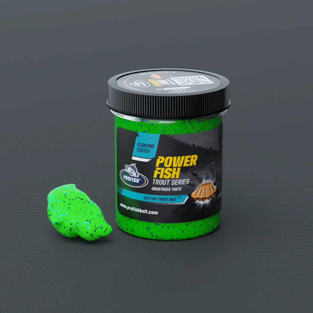 Power Fish ® Glitter Trout Bait Crustacea Taste